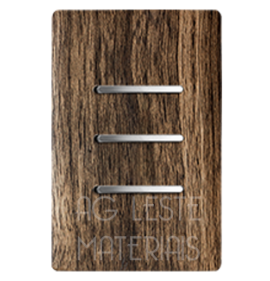 Conjunto Interruptor Triplo Paralelo  - Novara Especiais Carvalho